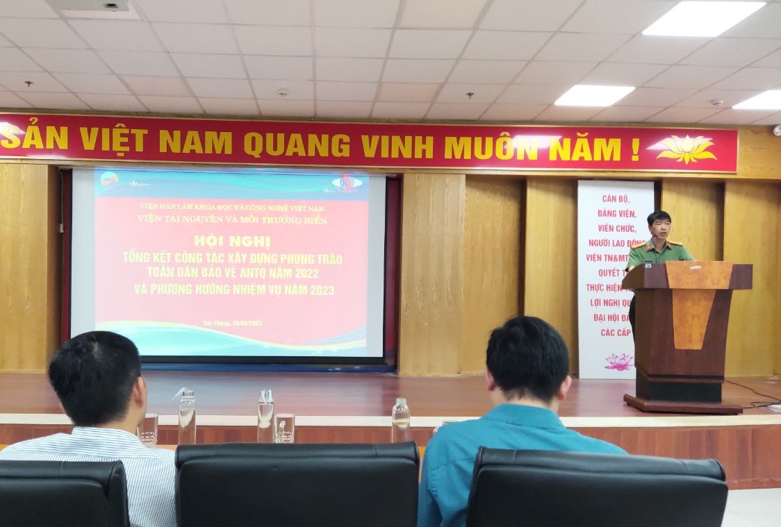 Viện Tài nguyên và Môi trường biển: Sơ kết phong trào toàn dân bảo vệ an ninh Tổ quốc năm 2022, triển khai nhiệm vụ năm 2023